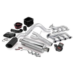 Chevrolet 1500 Performance Exhaust - Banks Power - PowerPack System - SS Single Exhaust - Black - `02-`06